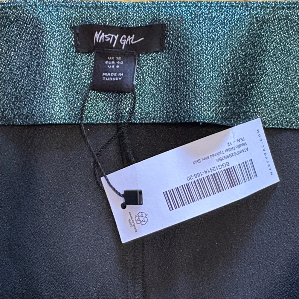 Teal Mini Skirt - Picture 3 of 3